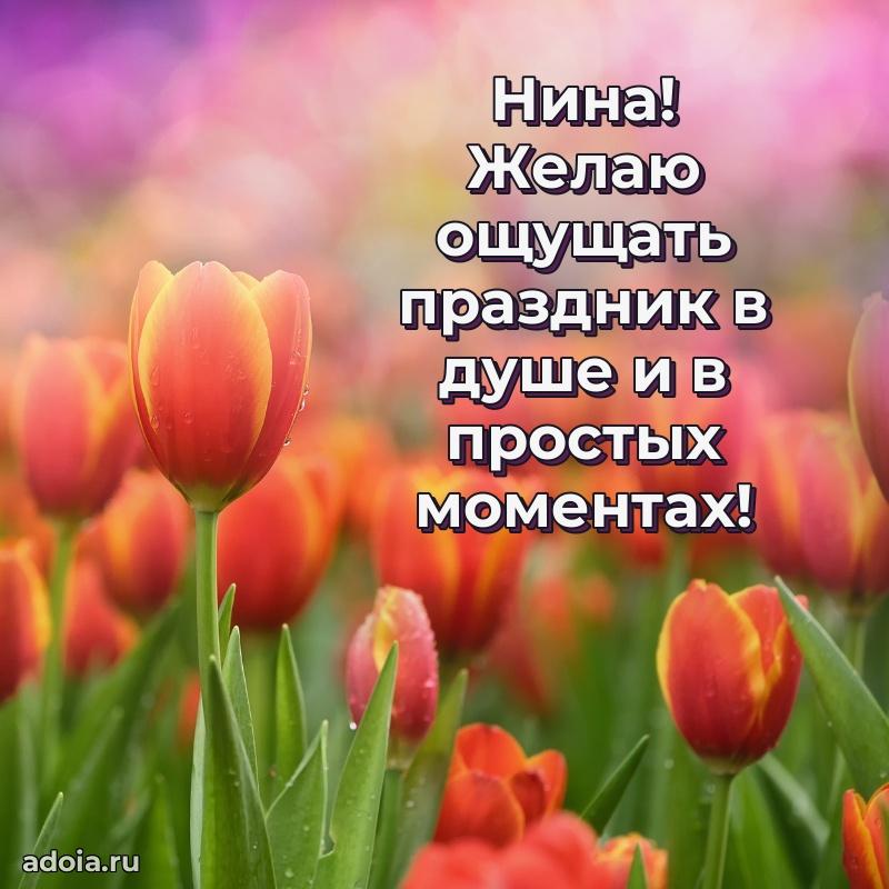 Поздравление женщине Нине