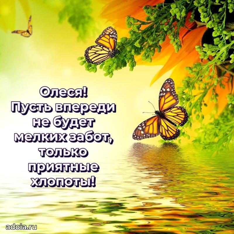 Открытка Олесе праздничная