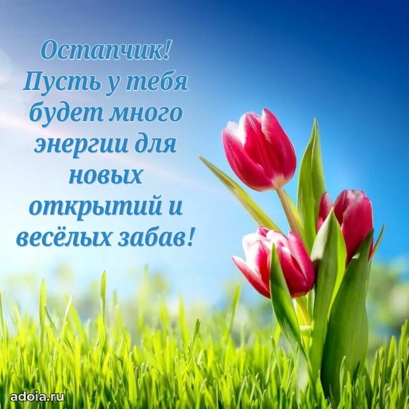 Поздравление Остапу ребенку своими словами