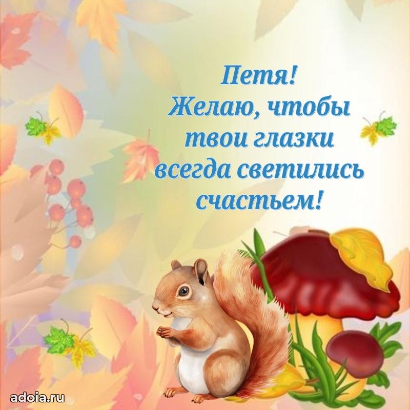 Поздравление мальчику Петру