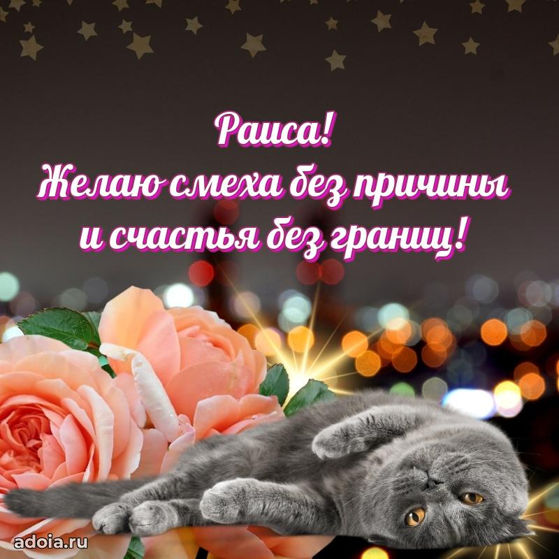 Мерцающая картинка Раисе с днем рождения