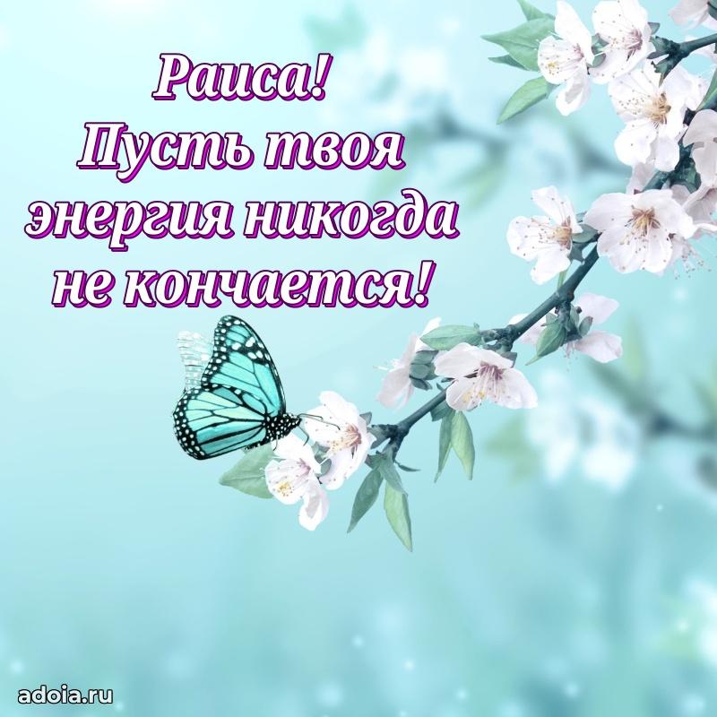 Открытка Раисе праздничная