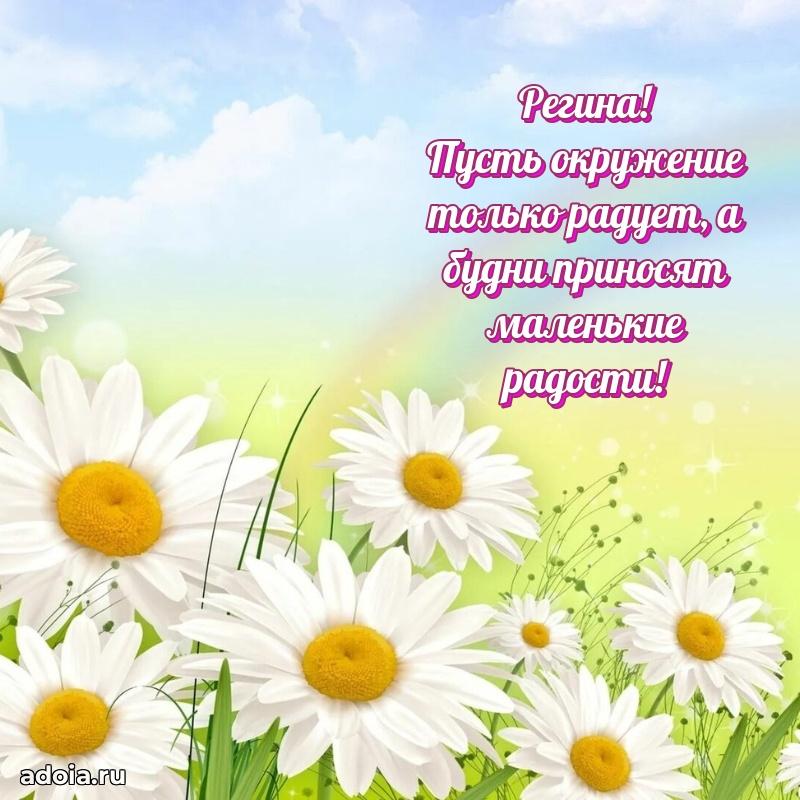 Поздравление Регине праздничные своими словами в прозе