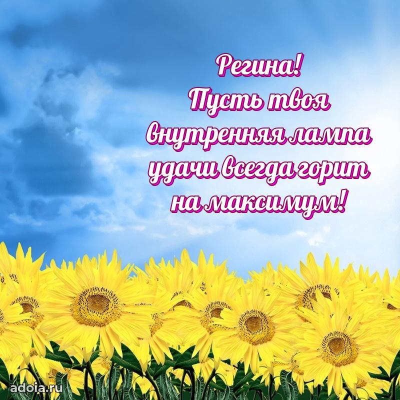 Смешная открытка для ватсап с днем рождения Регине