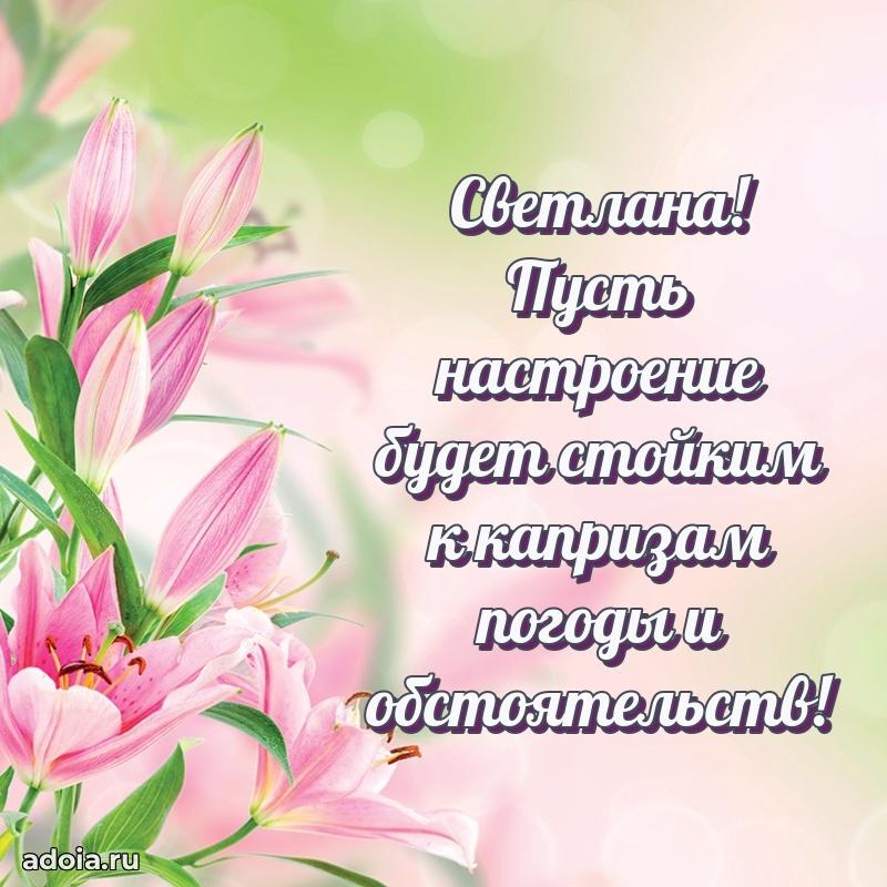 Яркая гифка Светлане с днем рождения