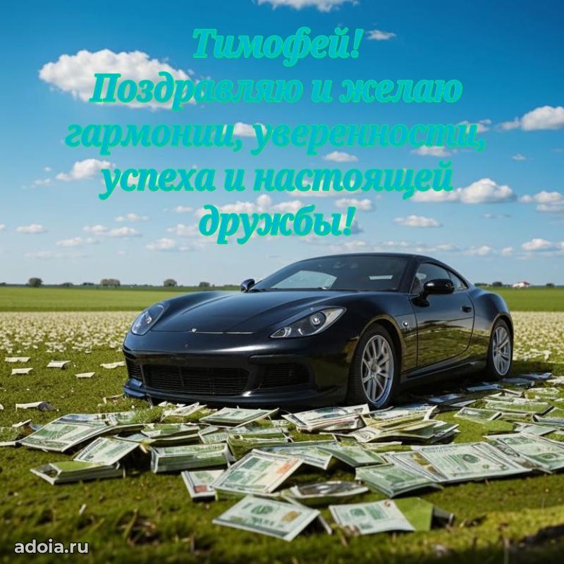 Открытка для ватсап с днем рождения Тимофею