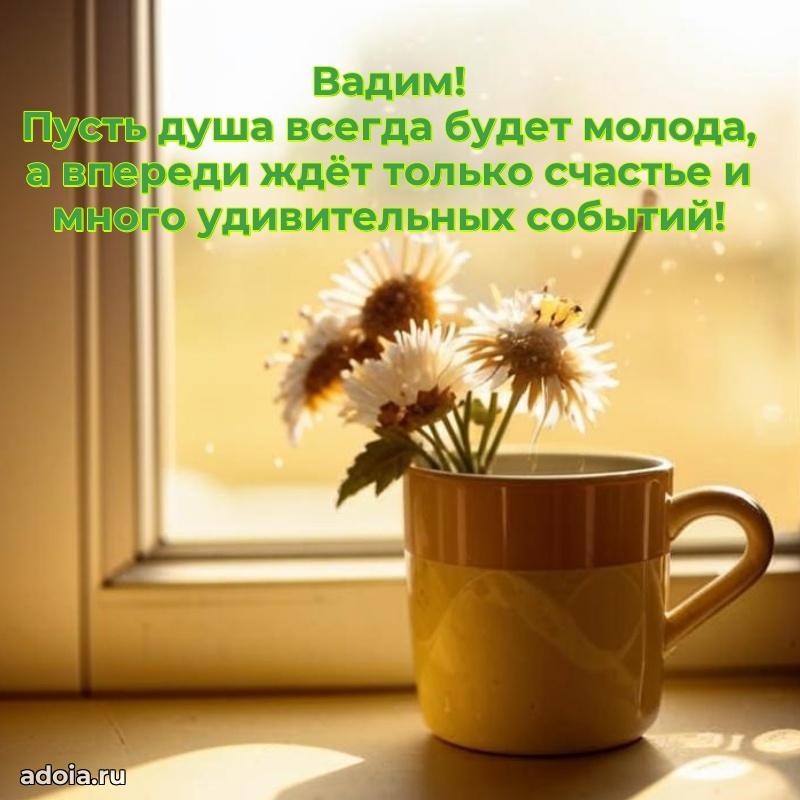 Поздравление парню Вадиму