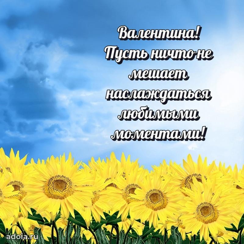 Мерцающая картинка Валентине с днем рождения