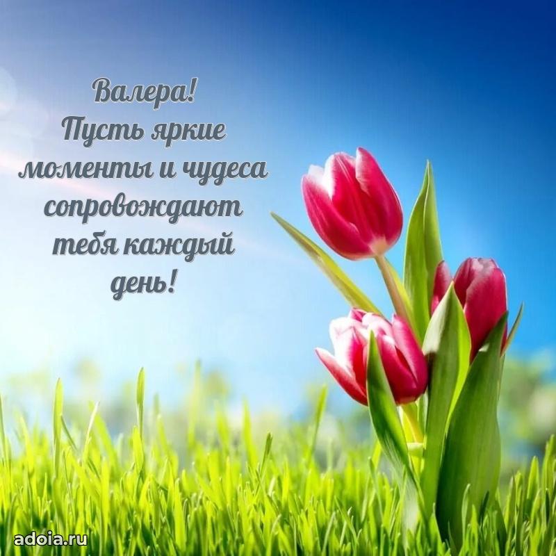 Мерцающая картинка Валерию с днем рождения