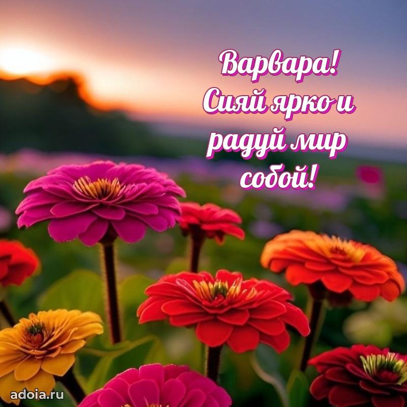 Яркая гифка Варваре с днем рождения