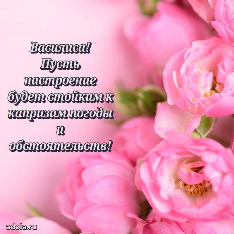 Поздравить сестру с др Василисе