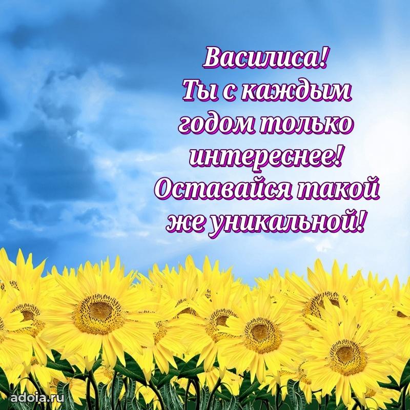 Поздравление Василисе праздничные своими словами в прозе