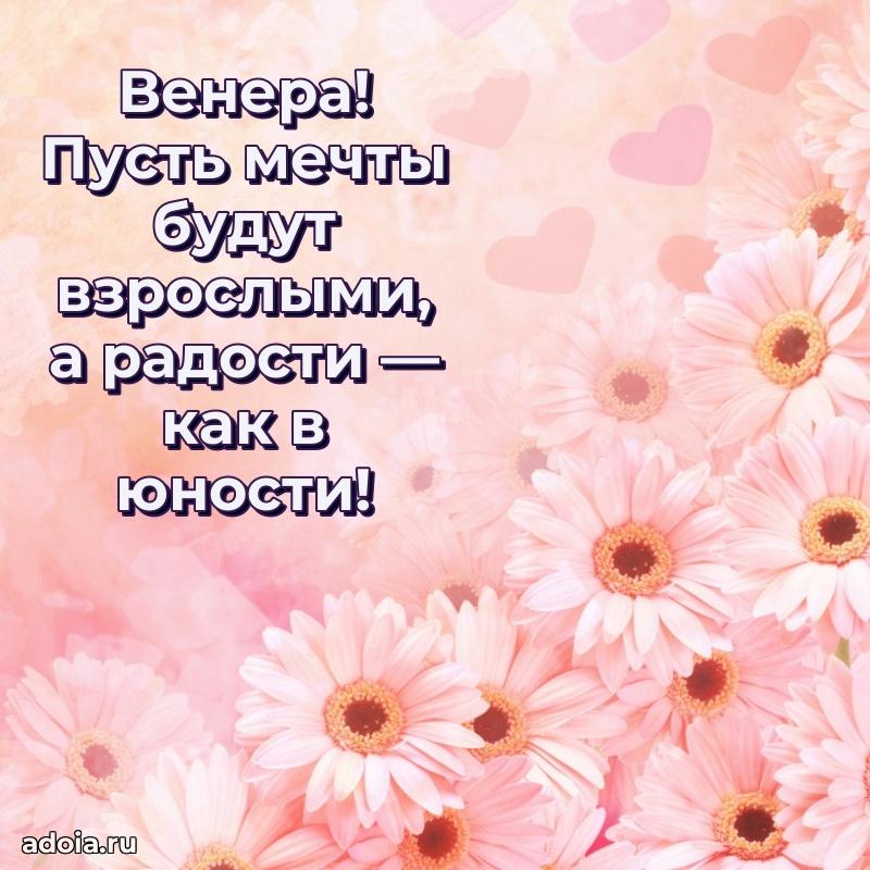 Поздравить сестру с др Венере