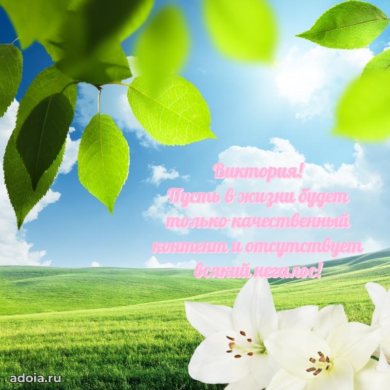 Яркая гифка Виктории с днем рождения