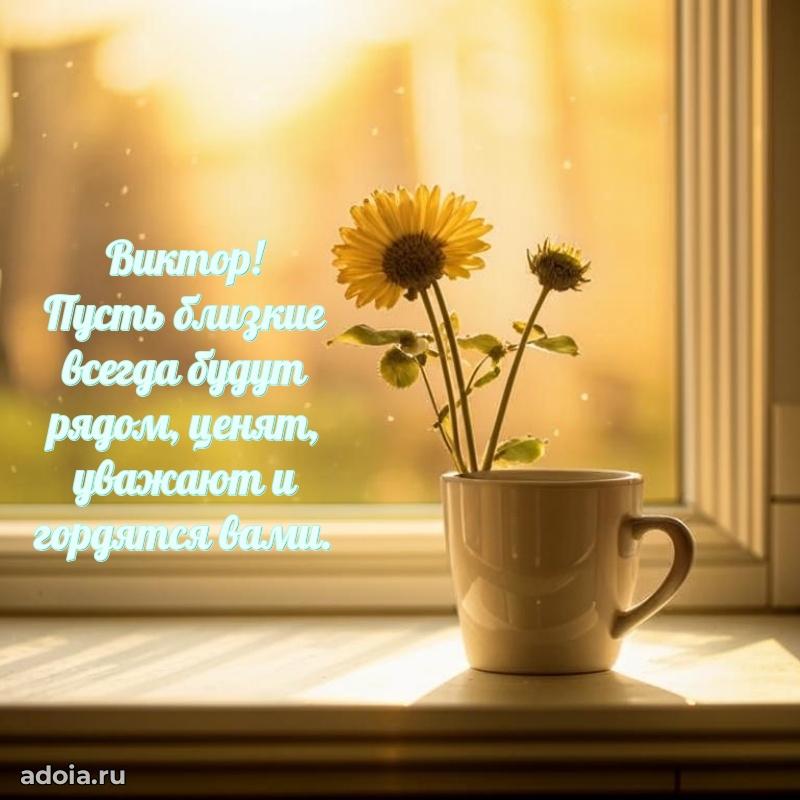 Открытка для ватсап с днем рождения Виктору
