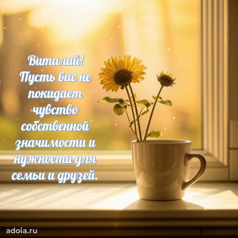 Поздравить друга с др Виталию