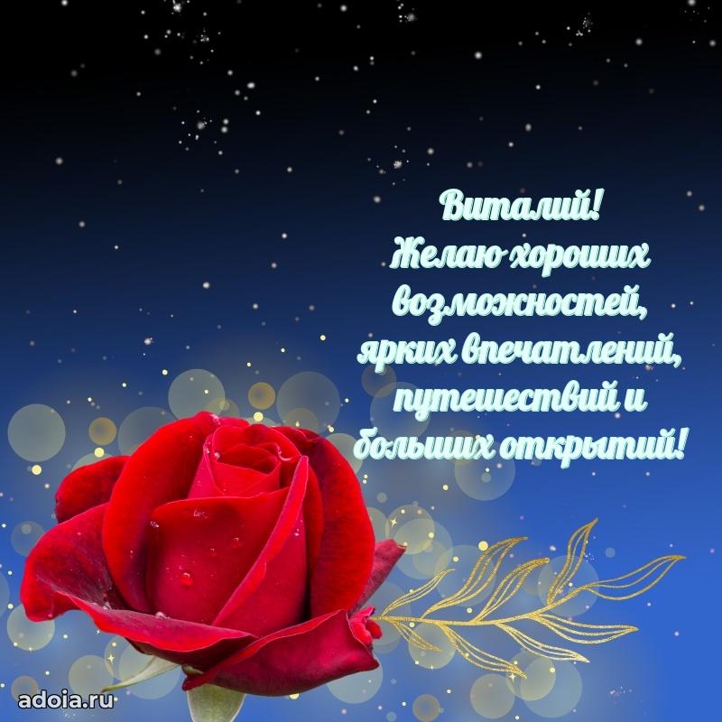 Поздравить друга с др Виталию