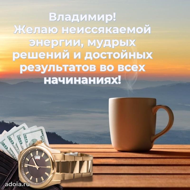 Пожелания трогательные Владимиру