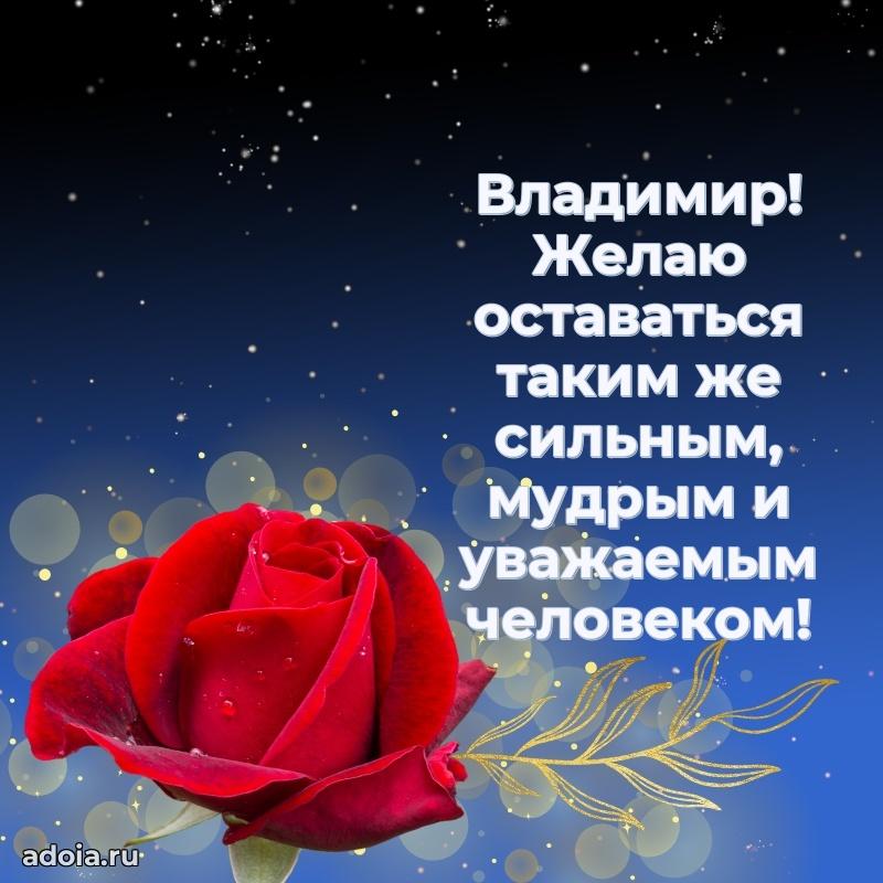 Открытка Владимиру праздничная