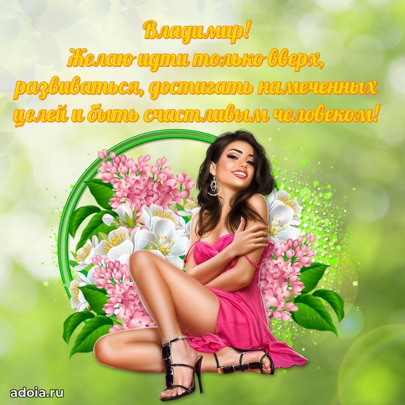 Новые открытки с днем рождения брата праздничные Владимиру