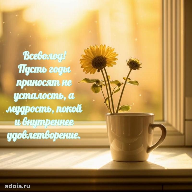 Поздравить друга с др Всеволоду