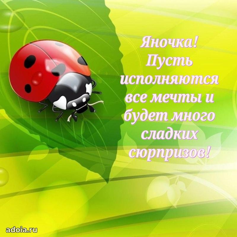 Картинка внучке Яне