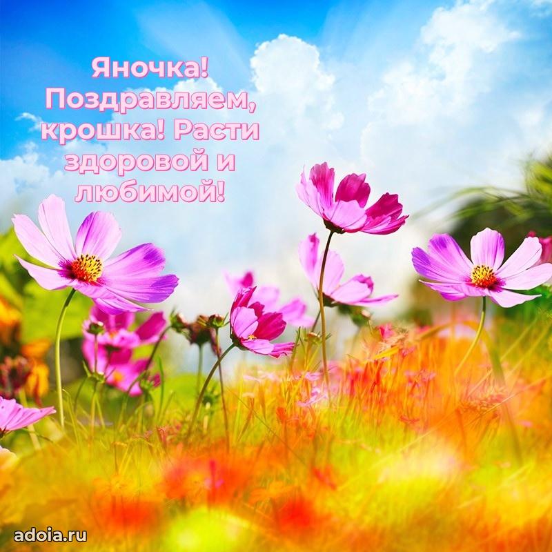 Мерцающая картинка Яне с днем рождения