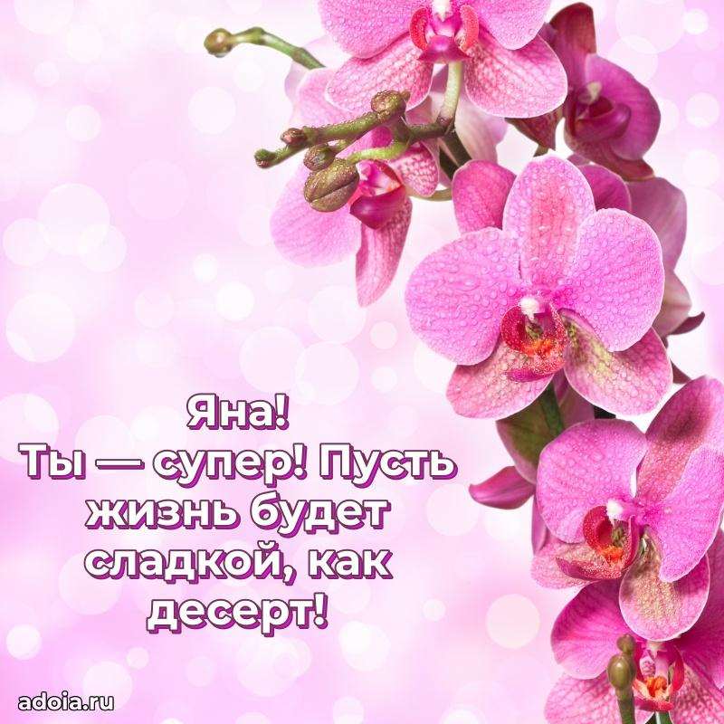 Новые открытки с днем рождения праздничные Яне