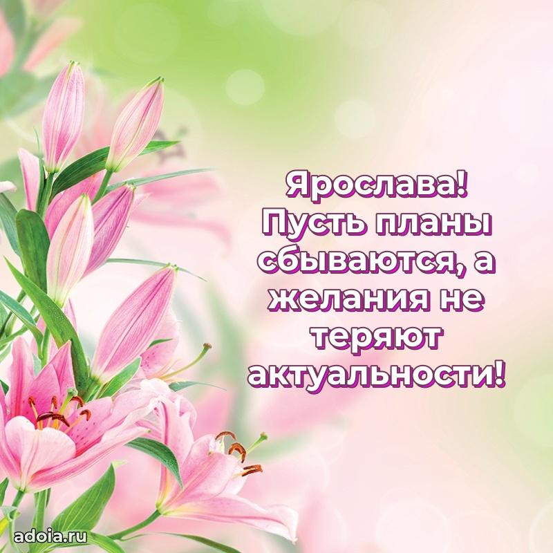 Пожелания маме Ярославе