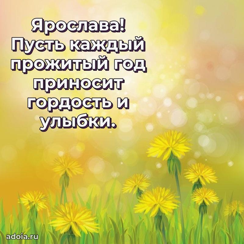 Яркая гифка Ярославе с днем рождения