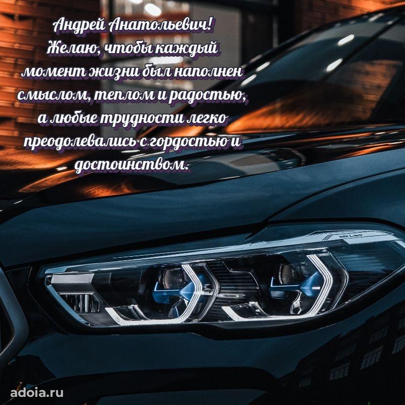 Пожелания удачи Андрею Анатольевичу