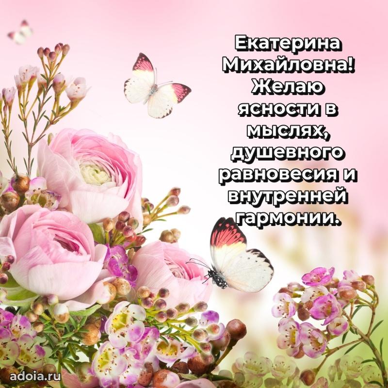 Пожелания счастья и радости Екатерине Михайловне
