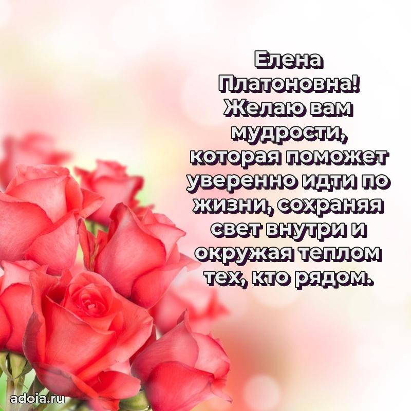 65 лет картинка с днем рождения Елене Платоновне