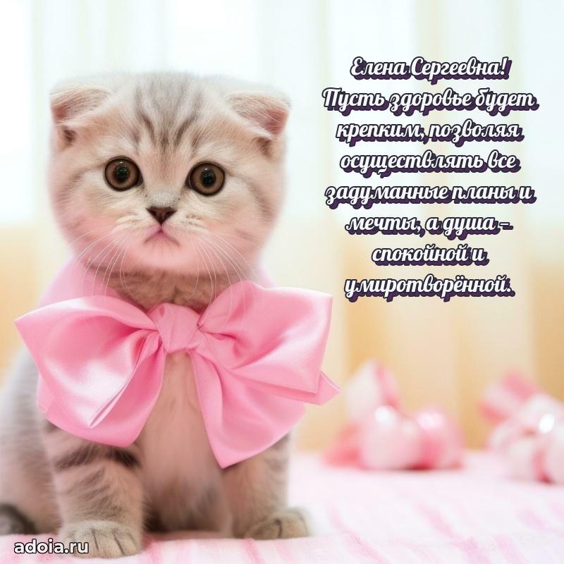 Прикольная открытка учителю Елене Сергеевне с днем рождения