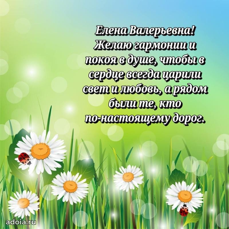 Элегантное поздравление с днем рождения Елене Валерьевне