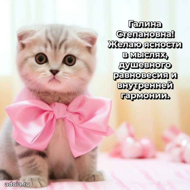 Искренняя открытка Галине Степановне на день рождения