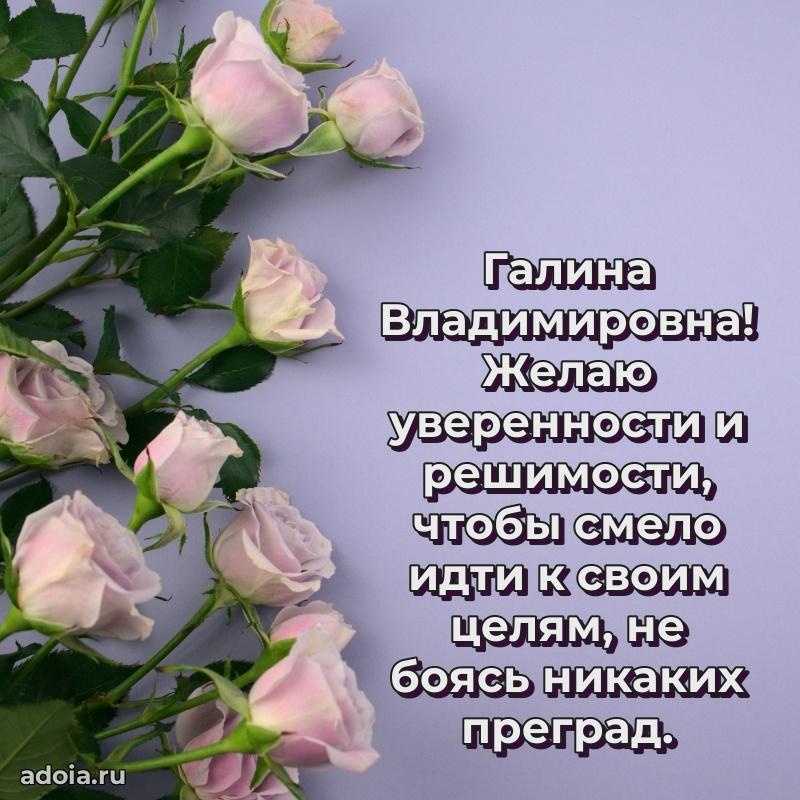 Красивая открытка с цветам на др