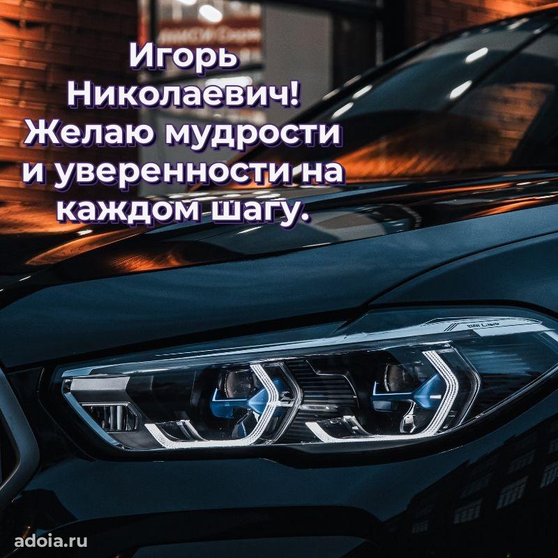 Пожелание успехов и радости Игорю Николаевичу