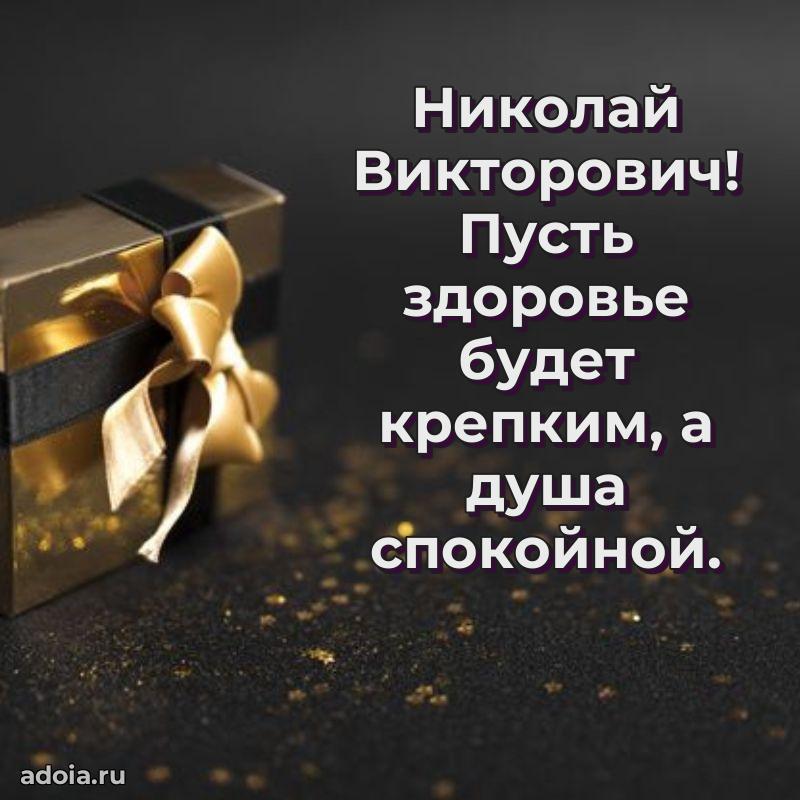 Мужская сила и пожелания Николаю Викторовичу