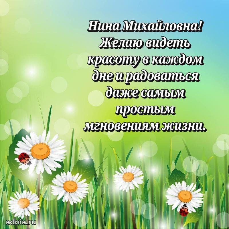 30 лет поздравление Нине Михайловне
