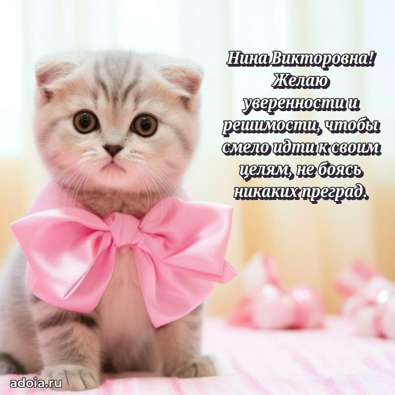 Искренняя открытка Нине Викторовне на день рождения