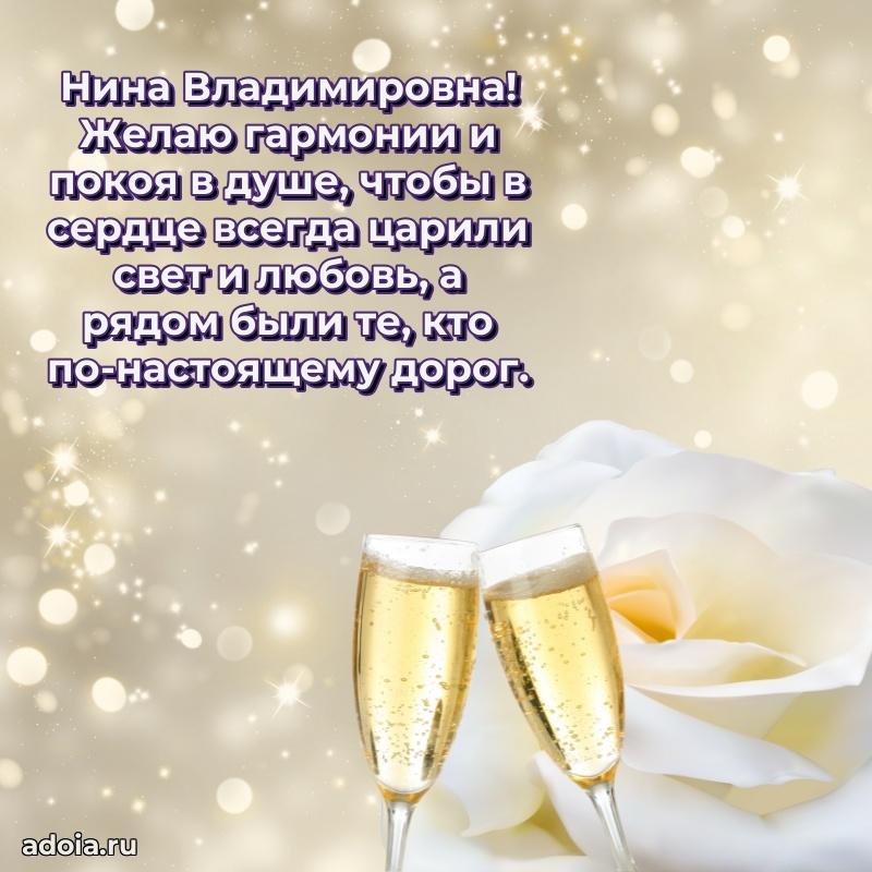 С юбилеем картинка 45 лет Нине Владимировне