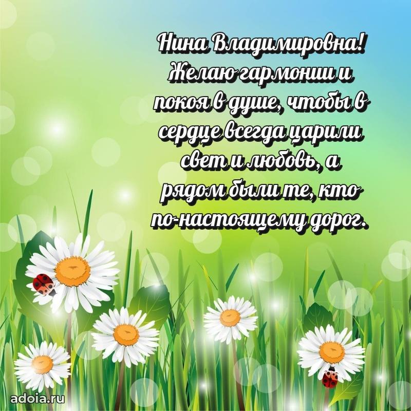 30 лет поздравление Нине Владимировне