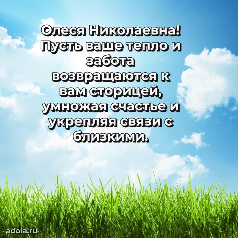 С юбилеем 40 лет открытка Олесе Николаевне