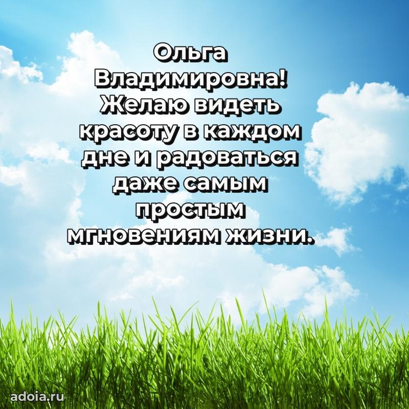 С юбилеем 35 лет картинка Ольге Владимировне