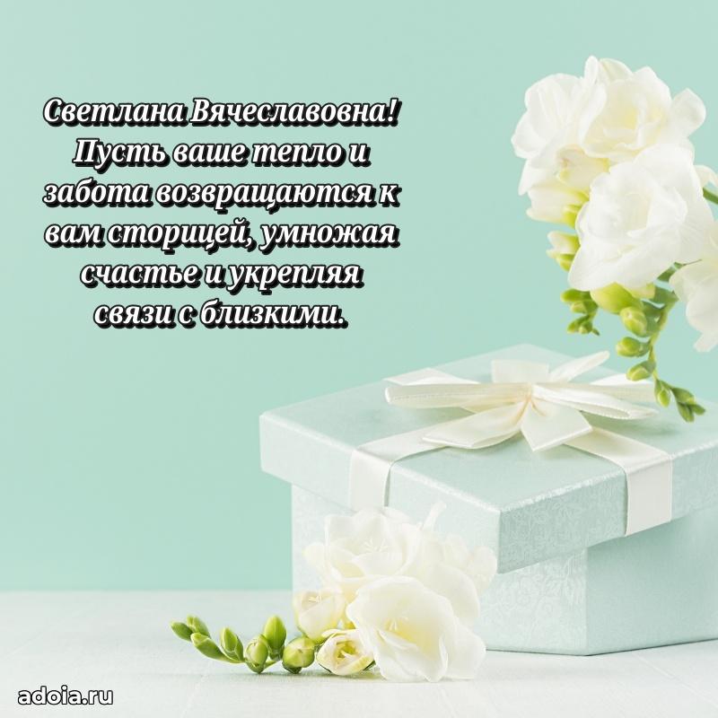Стильное поздравление с днем рождения Светлане Вячеславовне