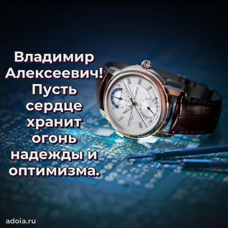 Красивое поздравление с днем рождения Владимиру Алексеевичу