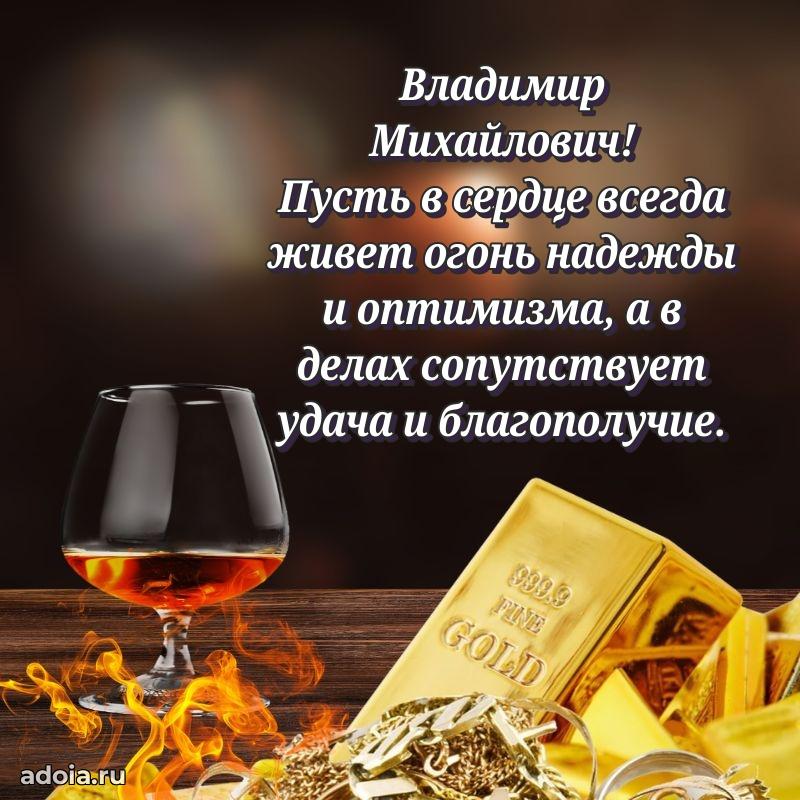 55 лет поздравления картинка Владимиру Михайловичу