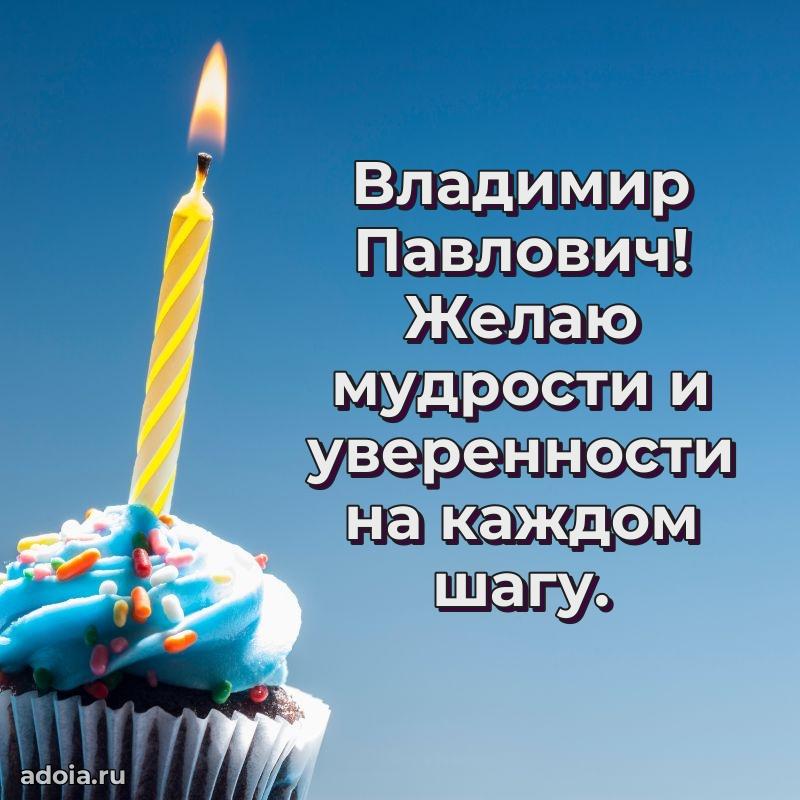 55 лет поздравления картинка Владимиру Павловичу